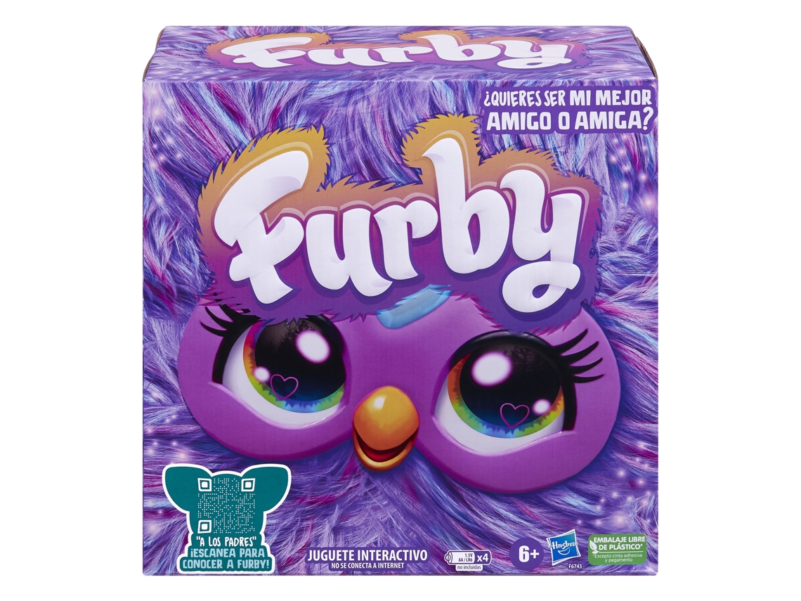FURBY, PELUCHE INTERACTIVO DE COLOR MORADO Juguete creativo FURBY 6 Años