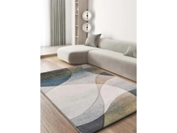 Alfombra Interior Abstracto - Atticgo - Badet Gris / Azul 200x290 Cm