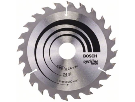 Disco de Sierra Circular BOSCH Optiline Madera 180x30/20x2.6 mm - 24