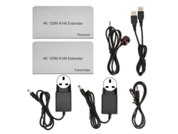 Extensor Kvm De 120 M 4k 60 Hz Con Control Remoto Usb Para Pc Y Tv Mediante Cable Cat6/cat7 Plug And Play.