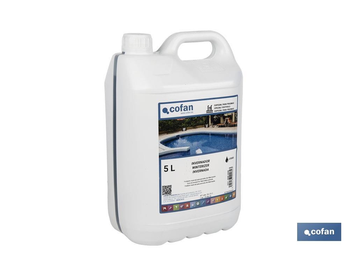 Invernador Líquido Para Piscinas | Capacidad 5 Litros | Agua Cristalina En Invierno