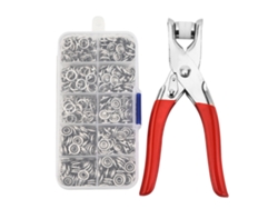 Kit de Ferramenta com Alicate para Fivelas de Pressão 9.5mm 150 Conjuntos para Loja de Roupas