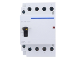 Contactor Bch8-32m De 24 V Y 32 A, 4 Polos, Para Montaje En Riel Din Con Interruptor Manual Para Control Doméstico.