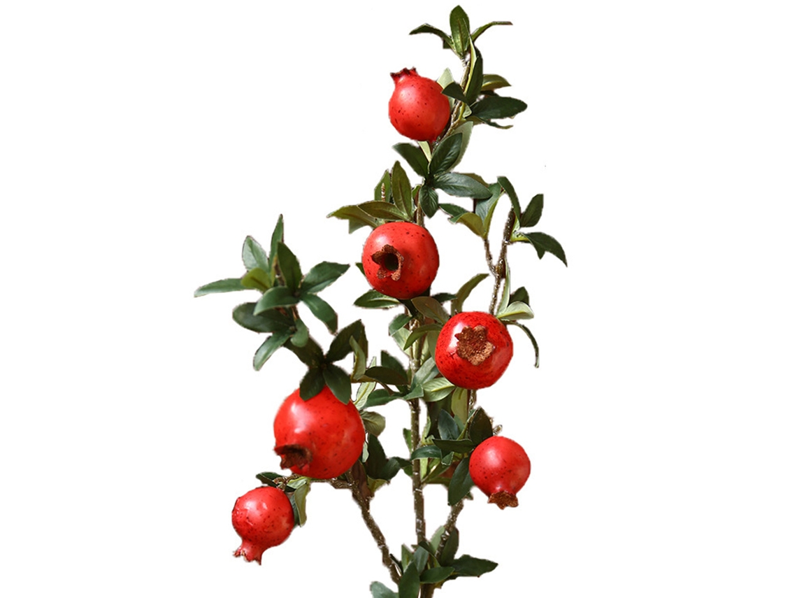 Flores de granada artificiales (estilo americano, rojo y rosa)