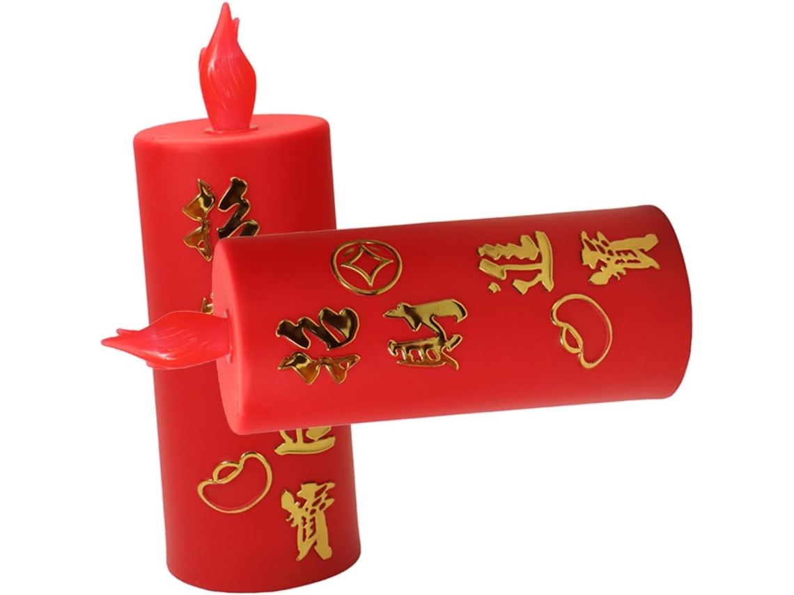Par De Velas Sin Llama, Lámpara De Altar, Vela Eléctrica