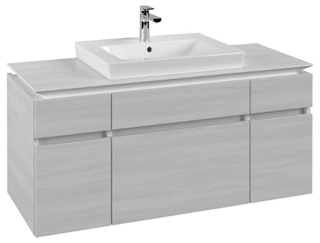 Módulo de lavabo Villeroy &amp Boch Legato B683 1200x550x500mm centrado en el lavabo