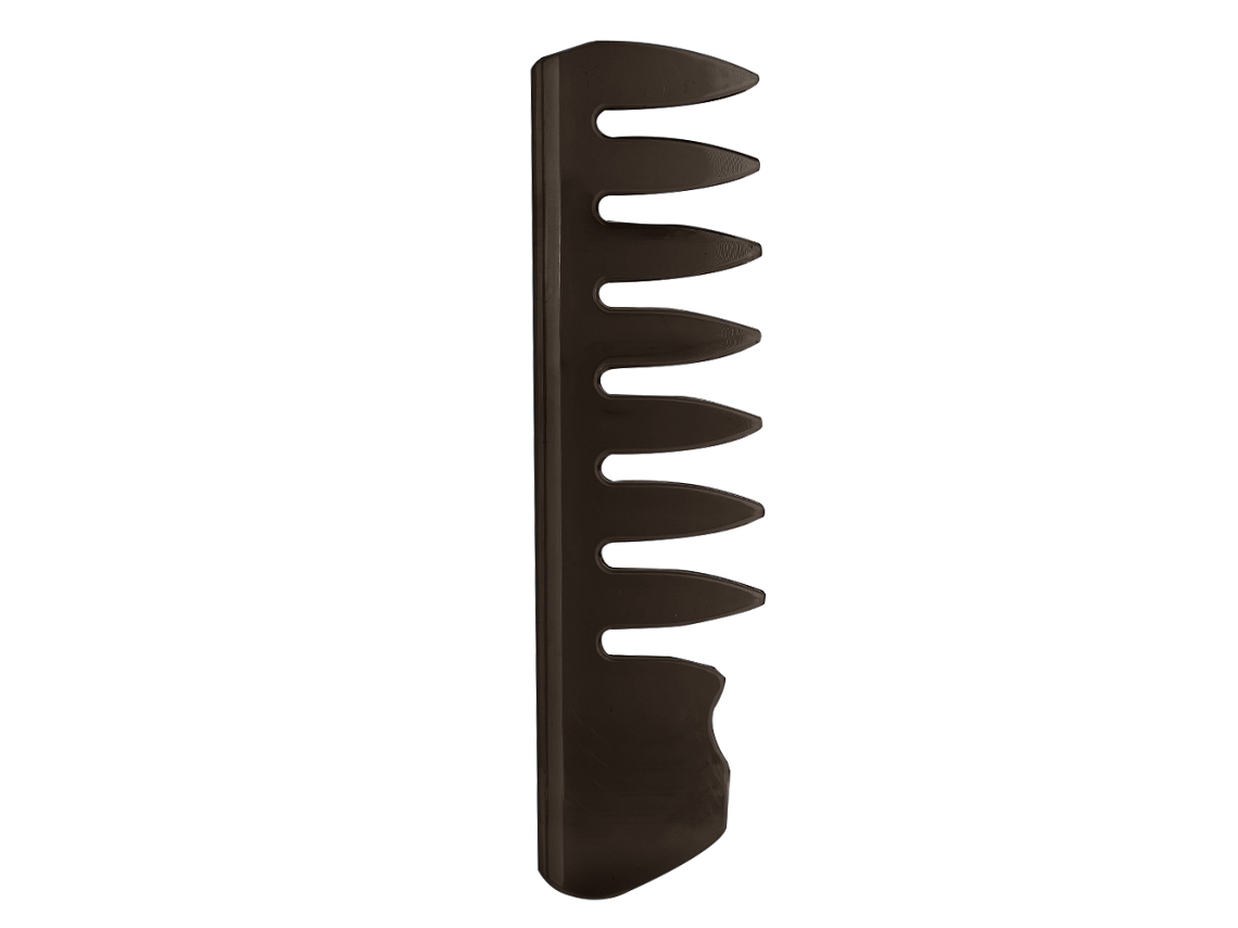 2026-Pente De Cabelo Longo Com Dentes Grandes Para Homem Peine De Cabeleireiro Com Cabo Curto Óleo De Cabelo Preto