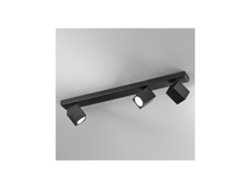 Aplique led cuadrado orientable ODDY Negro 3xGu10 PERENZ