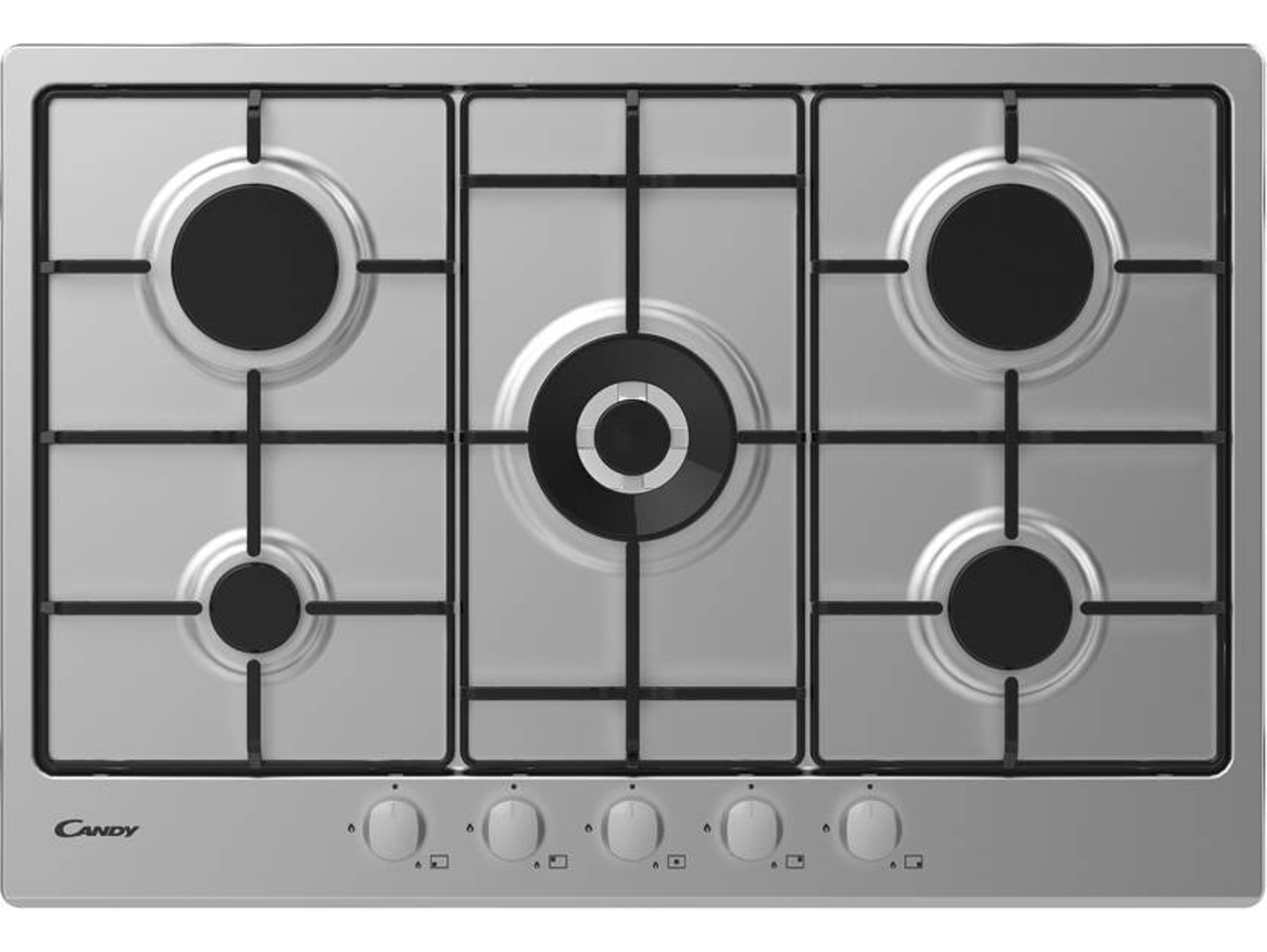 PLACA GÁS CANDY CHW 74WX 75CM INOX