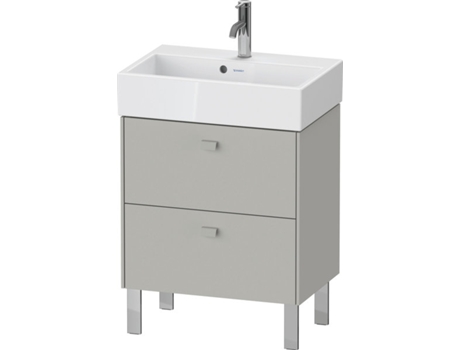 Mueble DURAVIT Brioso de pie Compact 58,4 x 38,9 cm 2 cajones incl. recorte de sifón y delantal para lavabo Vero Air 236860