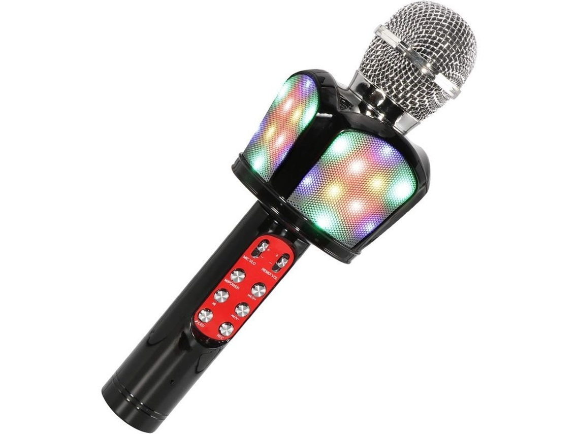 Micrófono Inalámbrico Bluetooth Para Karaoke, Portátil 4 En 1 Con Altavoz, Batería De 2600 Mah, Cancelación De Ruido, Compatible Con Android/ios.