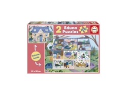 Libro Puzzle 2x100 Piezas Casa Inside Outside De Desconocido (español)