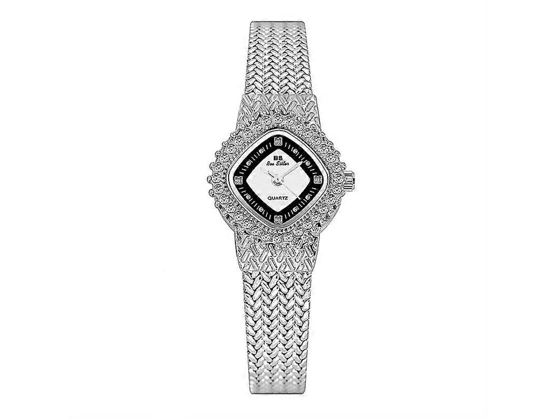 Reloj de pulsera para mujer Bs Bee Sister Fa1659 con cadena, estilo espiga de trigo, diseño sencillo y elegante.