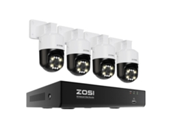 Sistema de cámaras de seguridad CCTV, resolución de 5 MP, visión nocturna a color, detección de personas y vehículos con IA, 4 cámaras de 5 MP, sin OEM