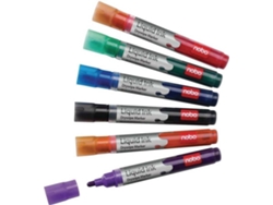 Pack 6 Marcadores NOBO Liquid Ink (Multicolor - Punta de 3.0 mm)