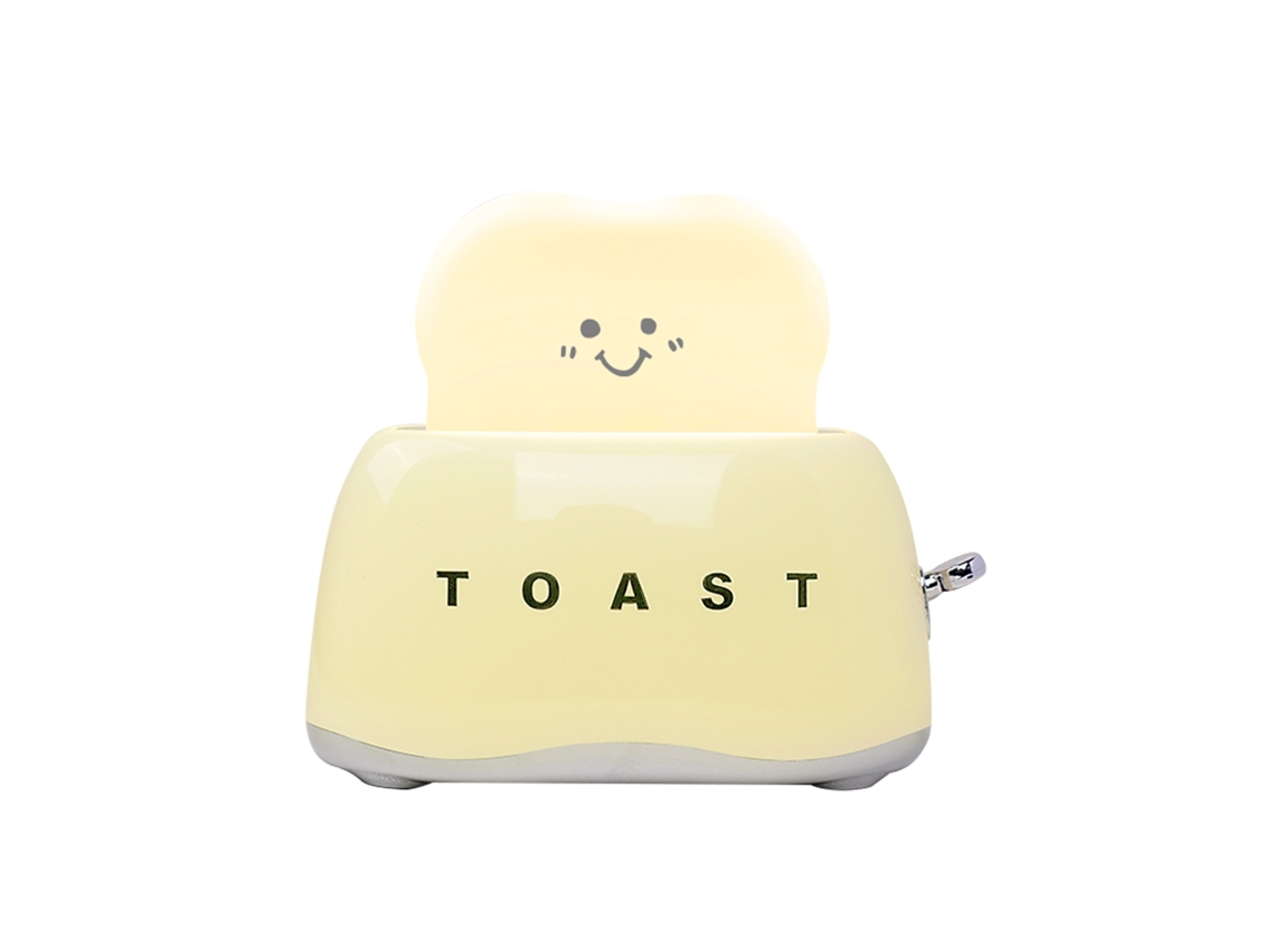 2026-lámpara Tostada Recargable Para Dormitorio Luz Ambiente Amarillo Cálido 3000k 1200mah Con Temporizador Y Regulable