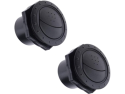 Deflector De Aire Acondicionado Para Auto, 2 Piezas, Negro, Material Abs, Fácil Instalación Y Limpieza, Aplicación Universal 2 Piezas