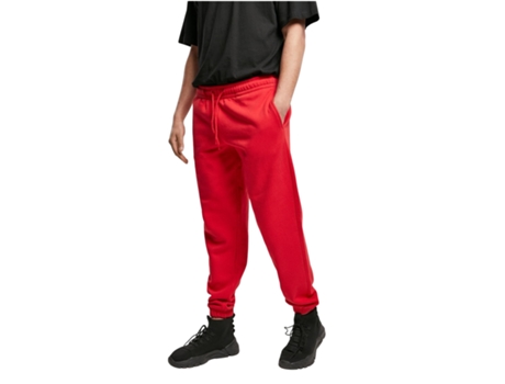 Pantalones Deportivos de Hombre para Fitness URBAN CLASSICS Chándal Basic Rojo (2XL)