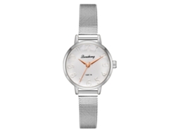 Reloj De Pulsera De Cuarzo Sencillo De Aleación Para Mujer, Color Blanco.