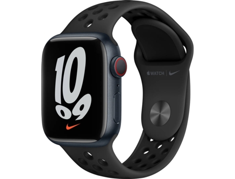 APPLE Watch Nike GPS+Cellular 41 mm Medianoche con Correa Deportiva Nike Antracita/Negro