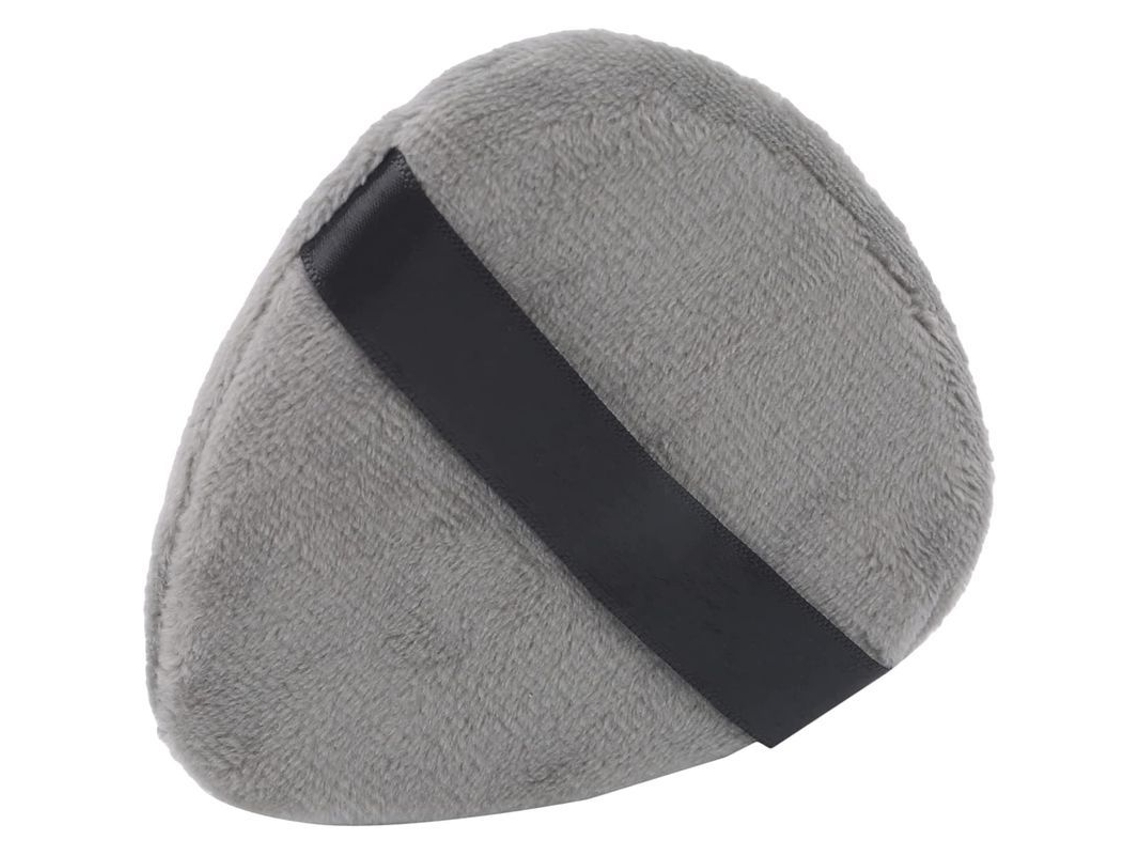 Esponja De Algodón Con Forma De Corazón Para Difuminar La Base De Maquillaje Y Los Polvos - Gris
