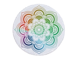 Toalla Kofihety Playa Redonda Estampa Mandala Algodón (40x20x5cm)