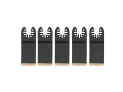 Kit De 5 Hojas De Sierra Oscilantes De 1-3/8 Pulgadas Con Sistema De Liberación Rápida Para Cortar Madera Y Metal.