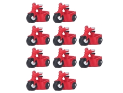 10 Piezas De Mini Triciclos De Resina, Juguetes, Decoración Para Casa De Muñecas, Suculentas