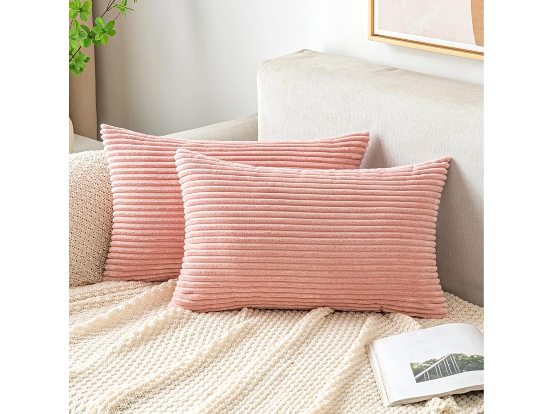 Capa De Almofada De Cordeiro, 30x50 Cm – Rosa