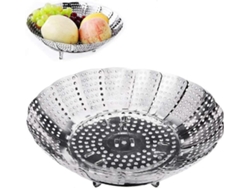 Cesta Vaporera Plegable De Acero Inoxidable Con 4 Patas, Diámetro 14-23 Cm, Para Cocinar Verduras, Frutas Y Alimentos