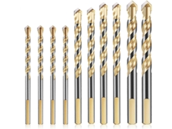 10 Brocas Para Albañilería, Juego De Brocas De Carburo De Tungsteno 6/8/10/12mm Para Cerámica, Baldosas, Concreto, Vidrio Y Ladrillos