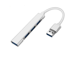 Convertidor Hub Con 1 Puerto Usb 3.0 Y 3 Puertos Usb 2.0 Para Windows Y Linux (sliver Usb)