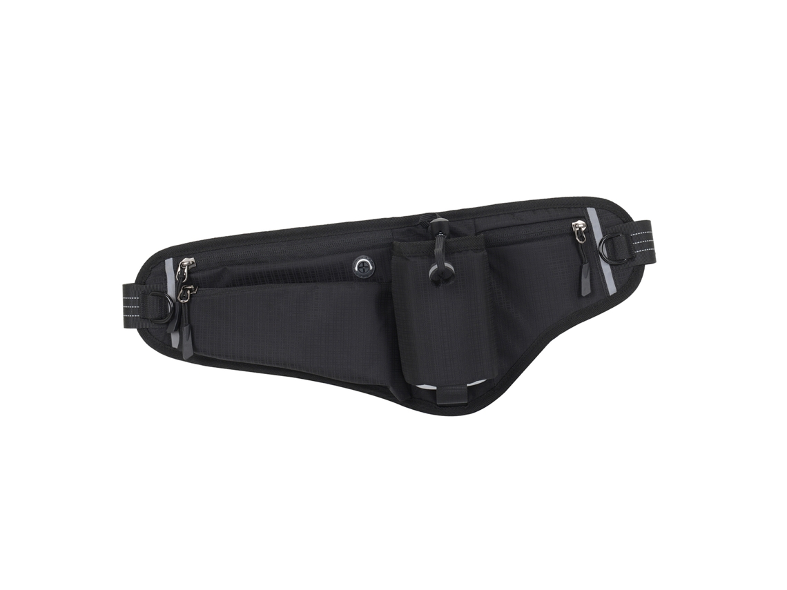 Riñonera Ajustable Para Correr Con Portabotellas Y Bolsillos Con Cremallera.