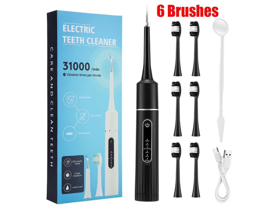 Cepillo de dientes eléctrico con irrigador bucal y 6 modos MDUG