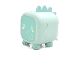 Reloj despertador infantil con forma de dinosaurio y luz nocturna - Worten