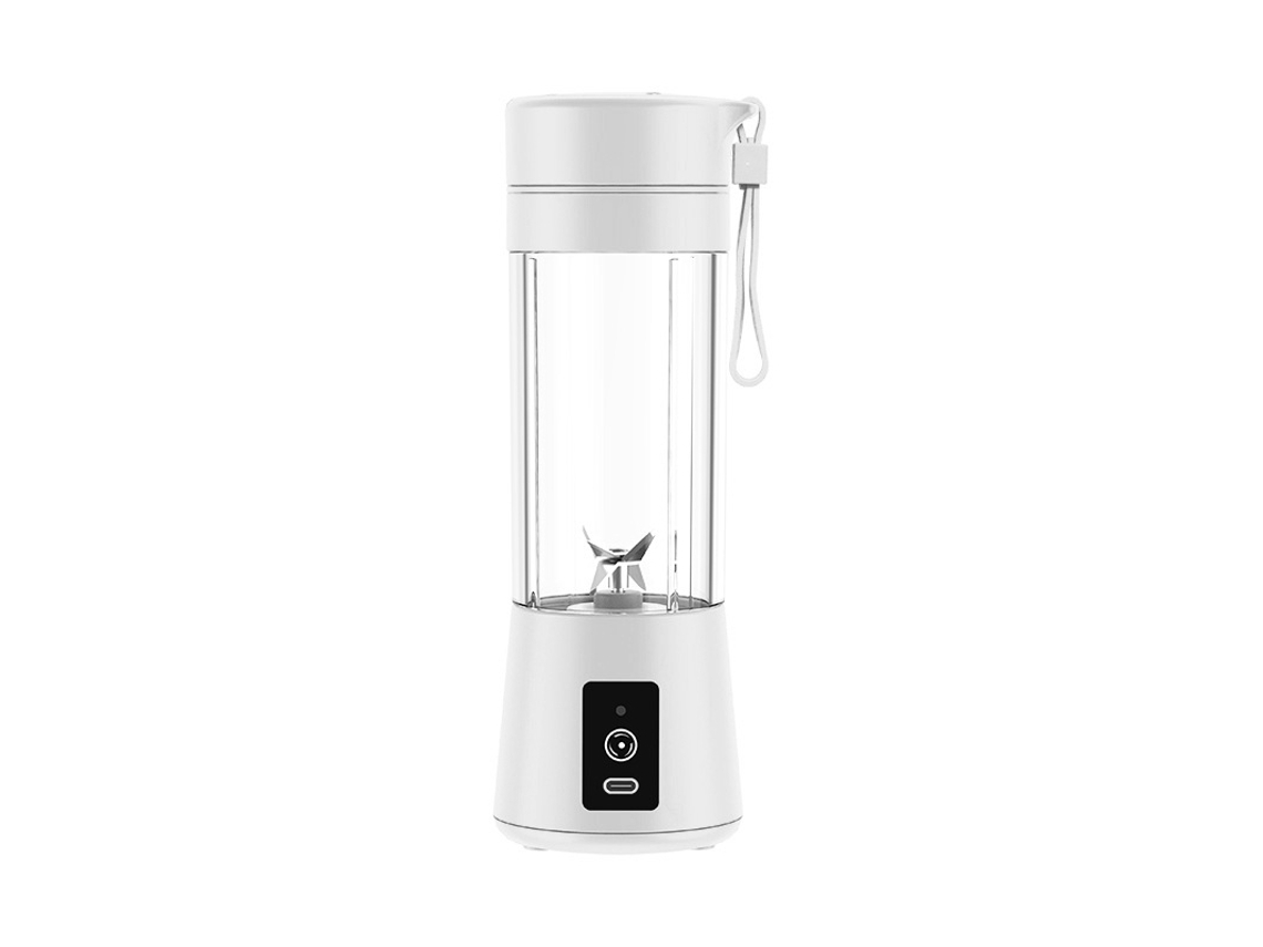 Licuadora Portátil Para Smoothies Y Batidos Vaso Pequeño Para Jugo Eléctrico Licuadora De Cocina Para Usb C Recargable Gusshious Blanco