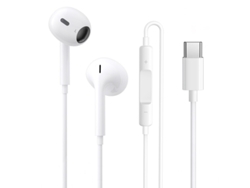 Auriculares con cable compatibles con audio digital tipo C para Apple, Huawei, iPad y tabletas Elisefashion (blanco)