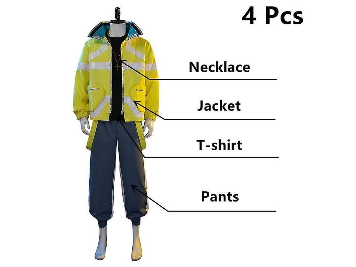 2026-traje De Cosplay David Martinez De Cyberpunk Edgerunners Chaqueta Pantalones Uniforme Para Halloween Fiesta Adultos Unisex M Estilo 1