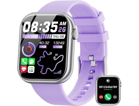 VEANXIN Reloj Inteligente Rastreadores De Ejercicios Con Pantalla De 1,83 Pulgadas - Púrpura