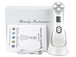 Dispositivo de belleza ultrasónico, dispositivo de belleza facial multifuncional 5 en 1, blanco Bestvite