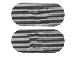 Retro Carving Magic Hair Sticker Pad Para Peinados Y Flequillos Negro