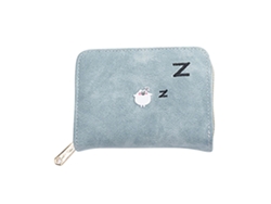 Cartera Multifuncional Para Mujer, De Piel Sintética, Pequeña Y Bonita, Para Monedas, Color Azul.