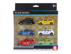 6 Piezas De Coche De Juguete De Aleación A Escala 1/60 Con Función De Retroceso Estilo F
