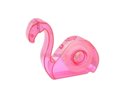 Juego de cortador y dispensador de cinta adhesiva Flamingo, soporte de cinta de mesa, material escolar/de oficina. GOKOCO