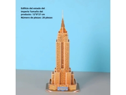 Rompecabezas de mosaico 3D de edificios mundialmente famosos: juguete educativo y artesanal para niños - MDUG