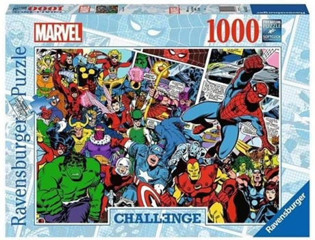 Puzzle RAVENSBURGUER Marvel Challenge (Edad Mínima: 8 Años - 1000 Piezas)