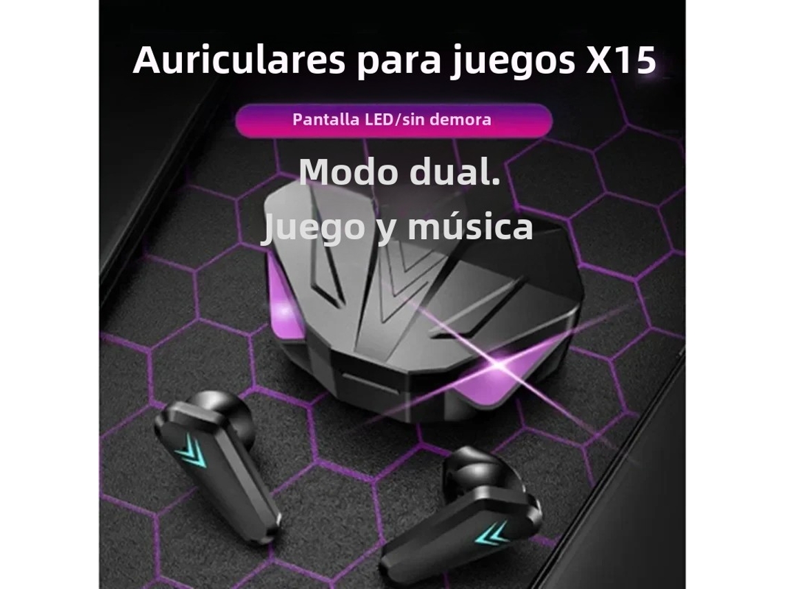 FONES DE OUVIDO TWS MDUG com cancelamento de ruído, microfone e luzes