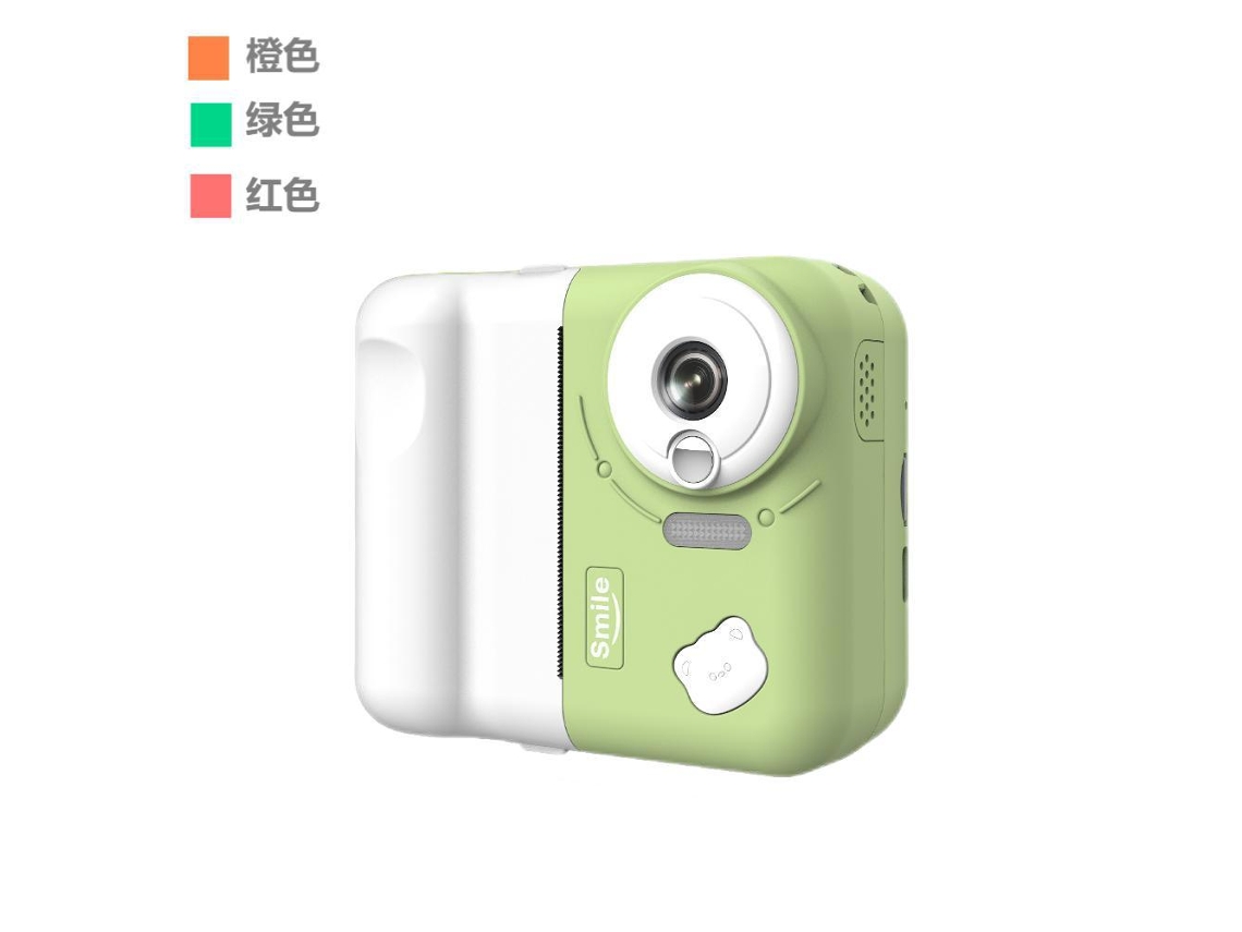 Cámara Polaroid Kids con impresión en verde matcha (imprime fotos a un solo color - tarjeta de memoria de 16 GB)