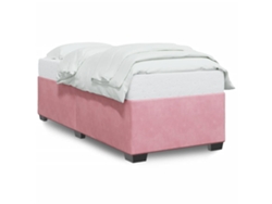 Maison Exclusive - Estructura De Cama Sin Colchón Terciopelo Rosa 90x190 Cm
