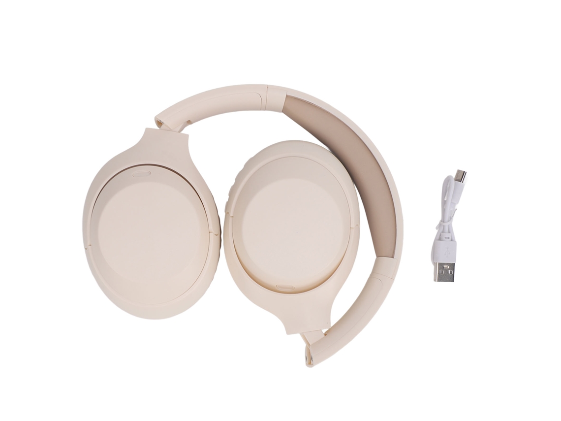 Fones De Ouvido Bluetooth Sem Fio Supra-auricular Deep Bass Bateria Longa Duração Com Entrada 3.5mm Khaki